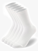 5 Pairs White